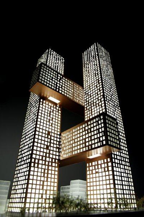 Photo:  BIG’s residential towers in the Yongsan International Business District, Seoul, Korea
